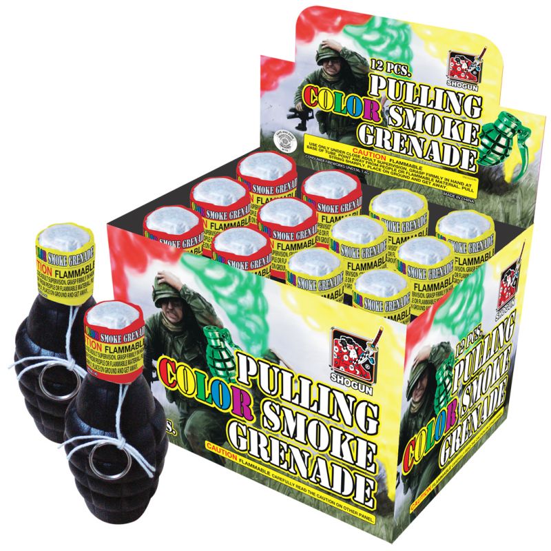 PULLING COLOR SMOKE GRENADE